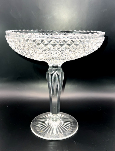 Vtg eapg glass compote - eapg, tall